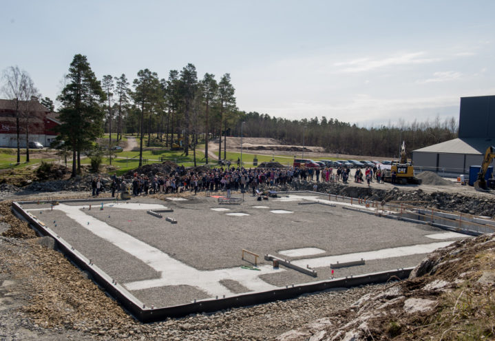 Byggingen av Norkirken i Grimstad