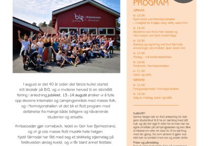 Bibelskolen 40 år