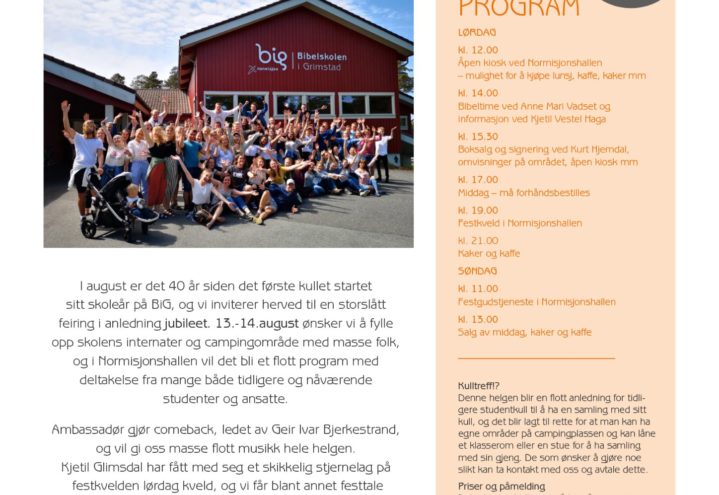 Bibelskolen 40 år